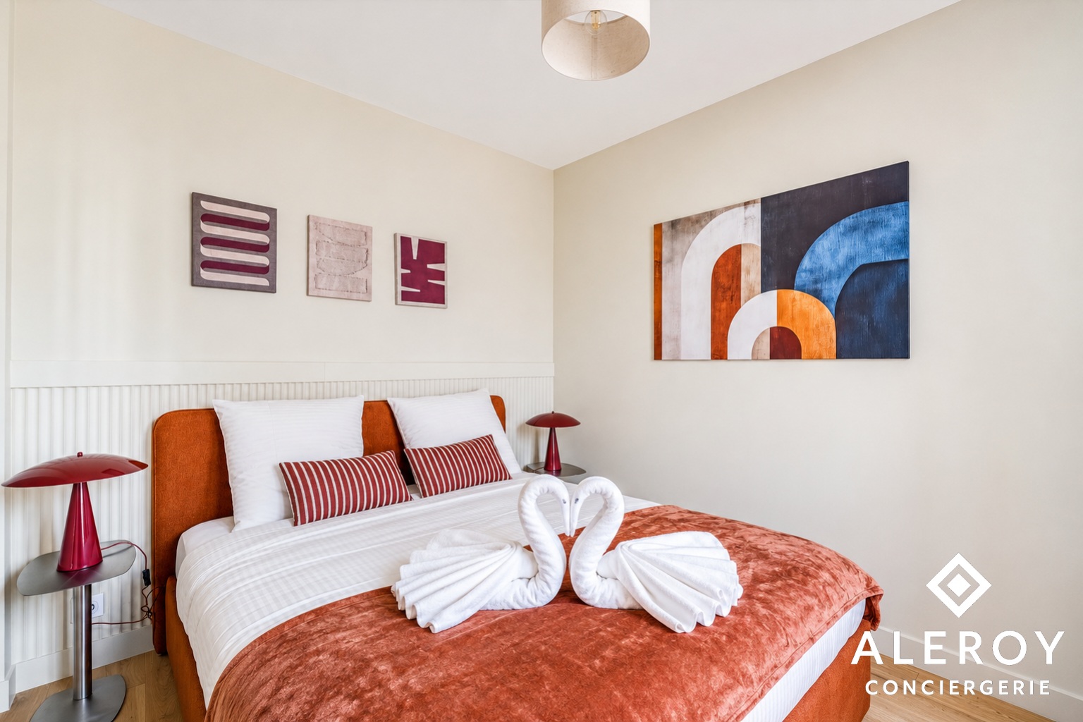 Chambre préparée pour les voyageurs